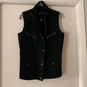 Ralph Laure Woman’s Black Denim Vest